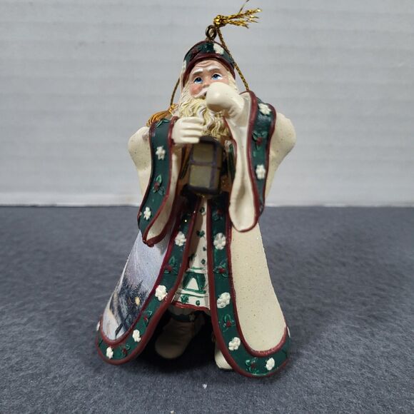 Thomas Kinkade Santa Ornament Ashton Drake Galleries Dawn of Christmas Day - Picture 1 of 9